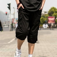 Модни Машки Обични Џебови Со Еднобојни Џебови На Отворено Панталони