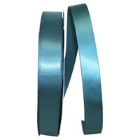 Reliant Ribbon Single Face Satin All Iimes Teal Polyester Ribbon, 3600 0,87