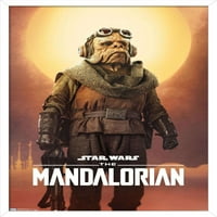 Војна На Ѕвездите: Ѕидниот Постер Мандалоријан-Куил, 22.375 34