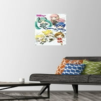 Хатсуне Мику - Чиби Ѕид Постер со Притисни Иглички, 14.725 22.375