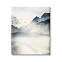 Ступел Планинско Езеро Природа Дивина Пејзаж Сликарство Галерија Завиткани Платно Печатење Ѕид Уметност