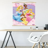 Дизни Принцеза-Колаж Ѕид Постер Со Дрвена Магнетна Рамка, 22.375 34