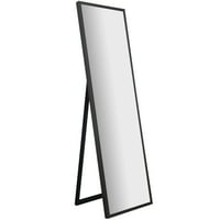 16 57 сиво измиено огледало со целосна должина со прилагодливо лежиште
