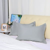 Уникатни поволни перници за перници со меки микрофибер перници сет на светло сива кралица