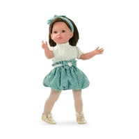 Munecas Arias - елеганција кукла Карла, зелена