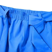 пгерауг машки спортски панталони со еднобојна смисла за дизајн разноврсна товарна панталона со девет точки за мажи сина 2xl
