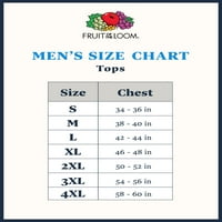 Овошје на маицата на екипажот на мажите и големите мажи, до големина XL