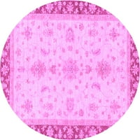 Ахгли Компанија Затворен Круг Ориентална Виолетова Традиционална Област Килими, 4 ' Круг