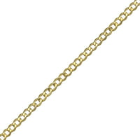 Brilliance Fine Jewelry 10k жолто злато тротоарот кубански ѓердан, 20 “