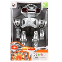 Супер Андроид Играчка Робот Со Диск Снимање Одење Трепкачки Светла И Звук Карактеристики Одлична Акција Играчка За Деца Момчиња