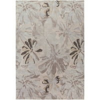 Уметнички ткајачи Amaranthus beige 4 ’круг модерен цветен килим во областа