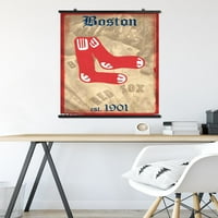 Бостон Црвен SO - Постери за ретро лого, 22.375 34