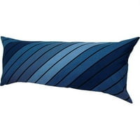 Ханес лесна удобност перница за тело со отстранлив капа на перница, сини ленти