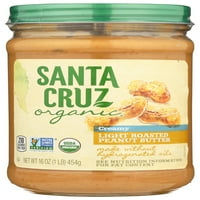 Органски органски органски путер од кикирики од Санта Круз - лесен печен крем Оз