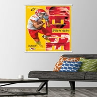 Канзас Сити Шефови-Тревис Келце Ѕид Постер Со Магнетна Рамка, 22.375 34