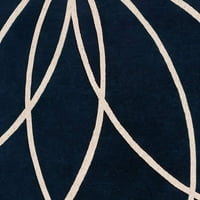 Уметнички ткајачи Оакура темно сина модерна килима на квадратни подрачја