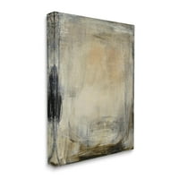 Sulpell Industries Beige Abstrice Scribble Composition Gallery Wrapped Canvas Print Wall Art, Design By Kippi Leonard
