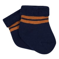 Гербер новородени момчиња момчиња магли-докажани чорапи за бути, 6-пакувања