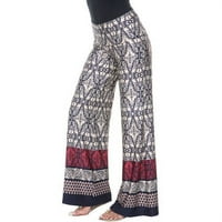 Женски боемски печатени панталони панталони