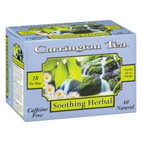 Карингтон чај смирувачки хербален кофеин бесплатно - КТ проток преку торби со чај