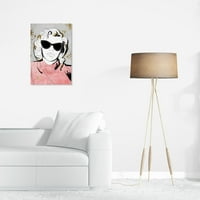 Wynwood Studio Canvas Contour Idol мода и глам портрети wallидни уметности платно печати розово пастелно розово 16x24