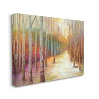 Sumbell Industries Vivid Woodland Birch Cleaning Gallery Wrapped Canvas Print Wall Art, Design By Cloverfield & Co
