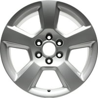 Каи го преиспита ОЕМ алуминиумско тркало, насликано сребро, се вклопува - Chevrolet Silverado 1500