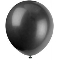 Уникатни индустрии доцна 7,0 црни цврсти балони за печатење, брои