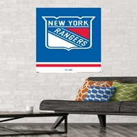 Њујорк Ренџерс-Логото Ѕид Постер, 22.375 34