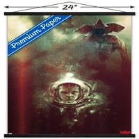 Нетфли Странец Нешта - Подводен Ѕид Постер Со Дрвена Магнетна Рамка, 22.375 34