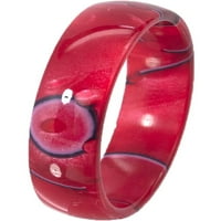 Полукружен црвен прстен за вртење