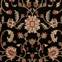 Уметнички ткајачи Рајли ориентална тркачка област килим, црна, 12 '14'11