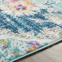 Уметнички ткајачи Флоранза Ориентална област килим, сина, 7'10 круг