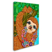 Трговска марка ликовна уметност „тропска рајска боја“ платно уметност од здраво ангел