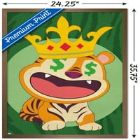Тигар Со Круна Ѕид Постер, 22.375 34