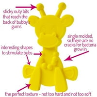 Bambeado Little Bambam Giraffe Teether играчки од Bambeado, жолто