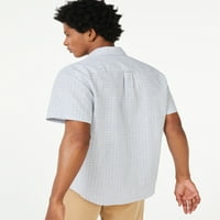 Бесплатно склопување машка кошула за кратки ракави за мажи