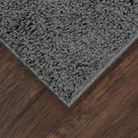 Главни темилишта со цврста сива сива боја, килим, 7 '10'
