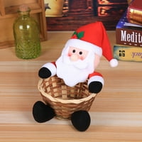 Дозвола Среќен Божиќ Бонбони За Складирање Кошница Декорација Дедо Мраз Кошница За Складирање