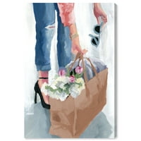 Wynwood Studio Canvas Spring Spring Casual Fiday Fridays Mase and Glam Outfits Wall Art Canvas Print сино светло сина сина боја