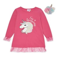 Btween Girls Fleece Pajama Nightgown & Unicorn Fau Fur Carts Додаток