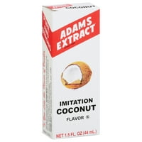 Екстракт од екстракт од Адамс Имитација Екстракт од вкус на кокос, 1. fl oz