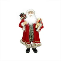 36 Шик стои за Божиќна фигура Дедо Мраз со торба за подароци и подароци