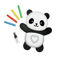 Создадете и стил црно-бело врзано-писка за занаетчиски комплет панда