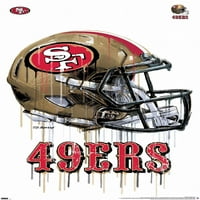 Сан Франциско 49ерс - Капе Шлем Ѕид Постер, 22.375 34