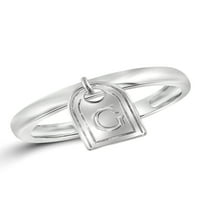 JewelersClub Почетна буква прстен за жени