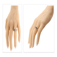 Нана јаже Мајка прстен 1- Избрани симулирани родилни камења, возрасни женски розови злато позлатено-големина7-камен1