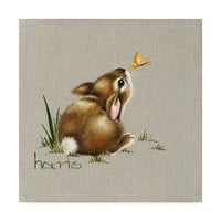 Трговска марка ликовна уметност „Мала зајаче“ платно уметност од Пеги Харис