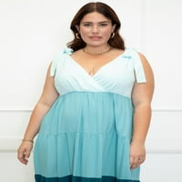 Елементи женски плус големина со големина на максичен фустан