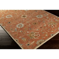 Уметнички ткајачи алби Руст Традиционален килим од 4 '6'